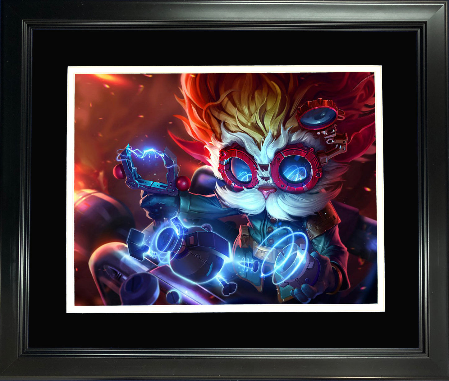 Framed Heimerdinger 11"x14" Video Game Photo