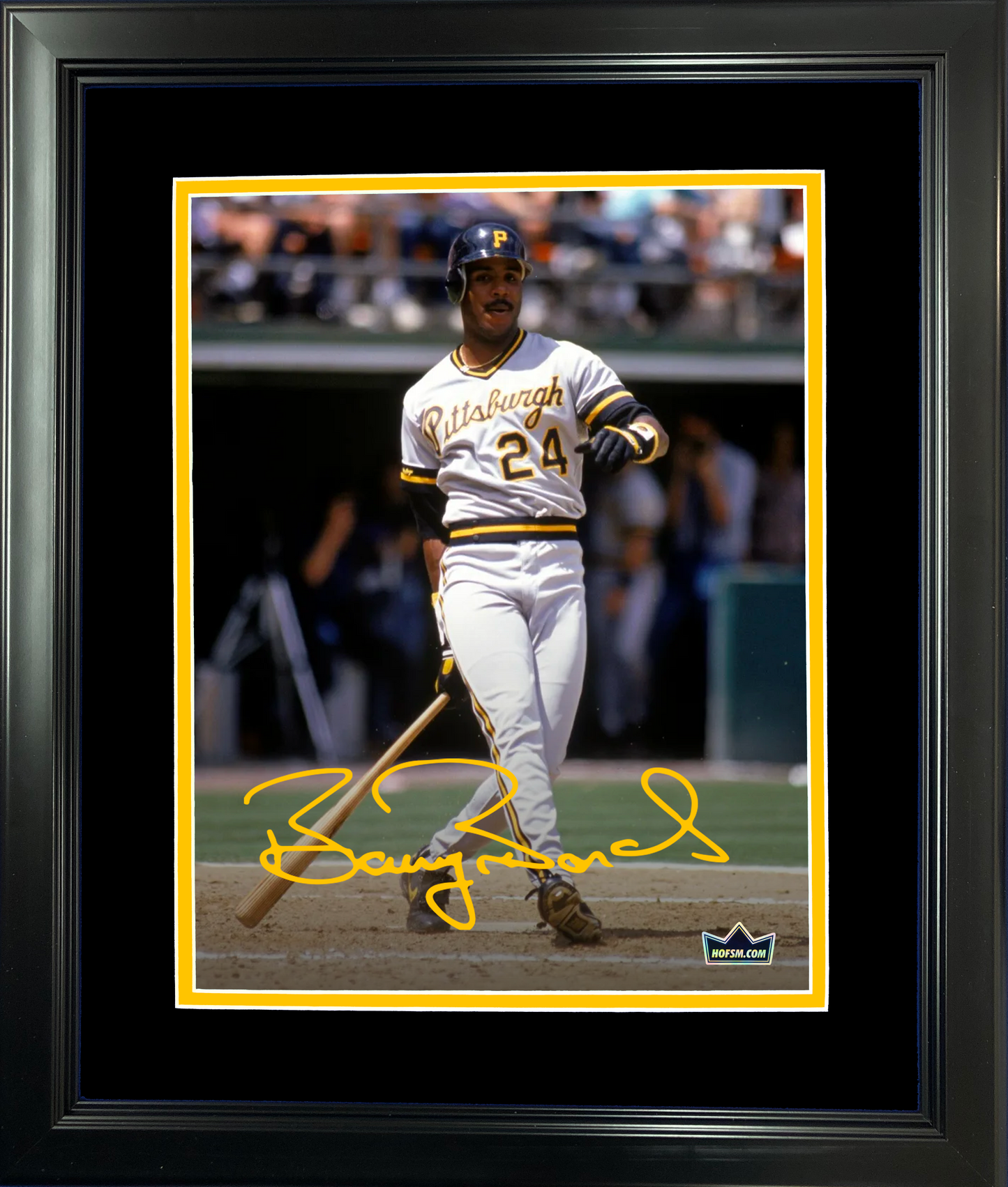 Framed Barry Bonds Pittsburgh Pirates Facsimile Laser Engraved Signature Auto 11"x14" Baseball Photo HOFSM Holo