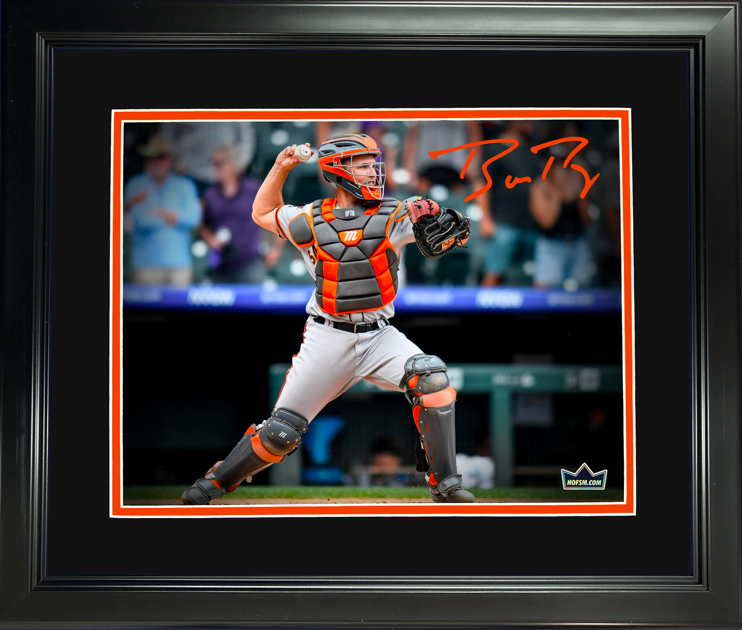Framed Buster Posey San Francisco Giants Facsimile Laser Engraved Signature Auto 11"x14" Baseball Photo HOFSM Holo