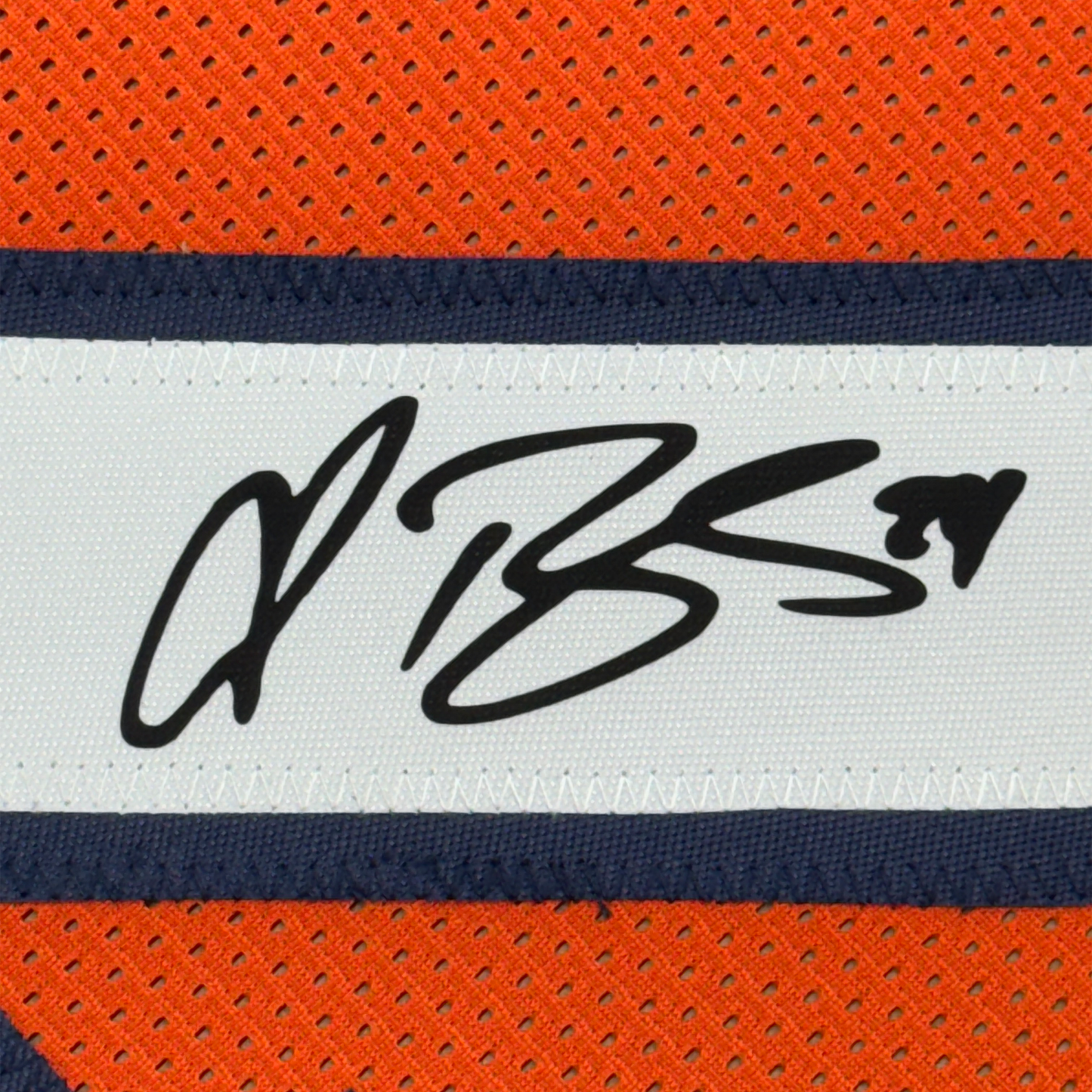Framed Facsimile Autographed Champ Bailey 35x39 Denver Orange Reprint Laser Auto Football Jersey