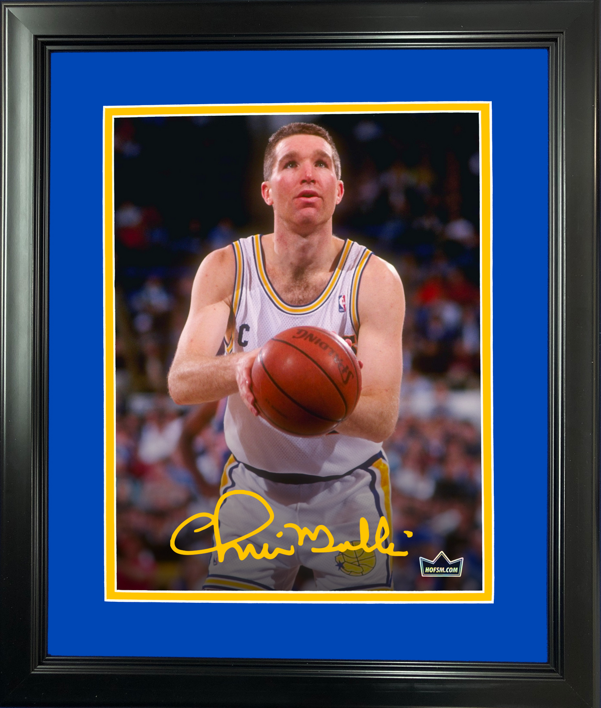 Framed Chris Mullin Facsimile Laser Engraved Signature Auto 11"x14" Basketball Photo HOFSM Holo