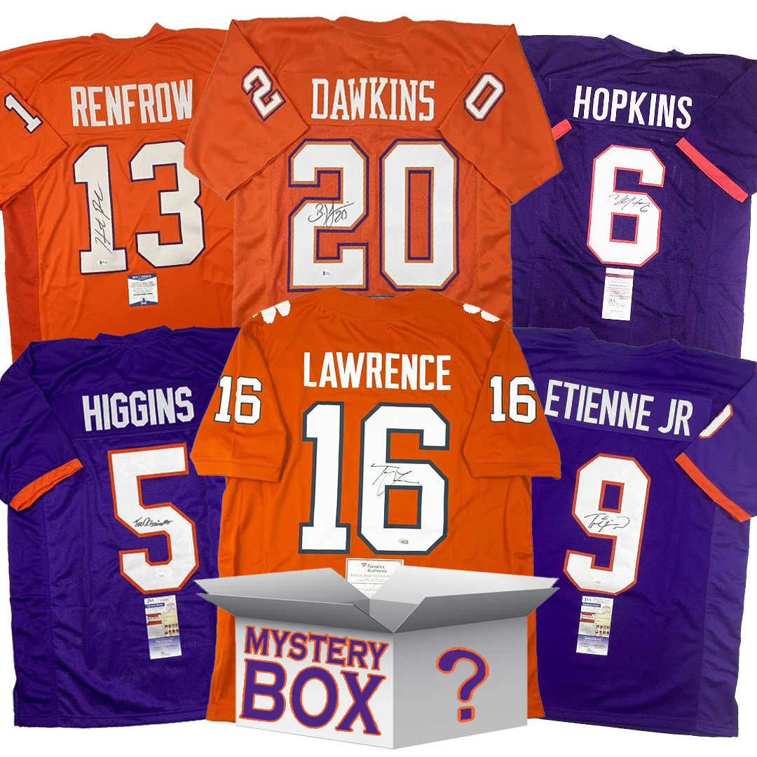 Autographed/Signed Clemson University College Football Jersey Mystery Box with PSA JSA or Beckett COA