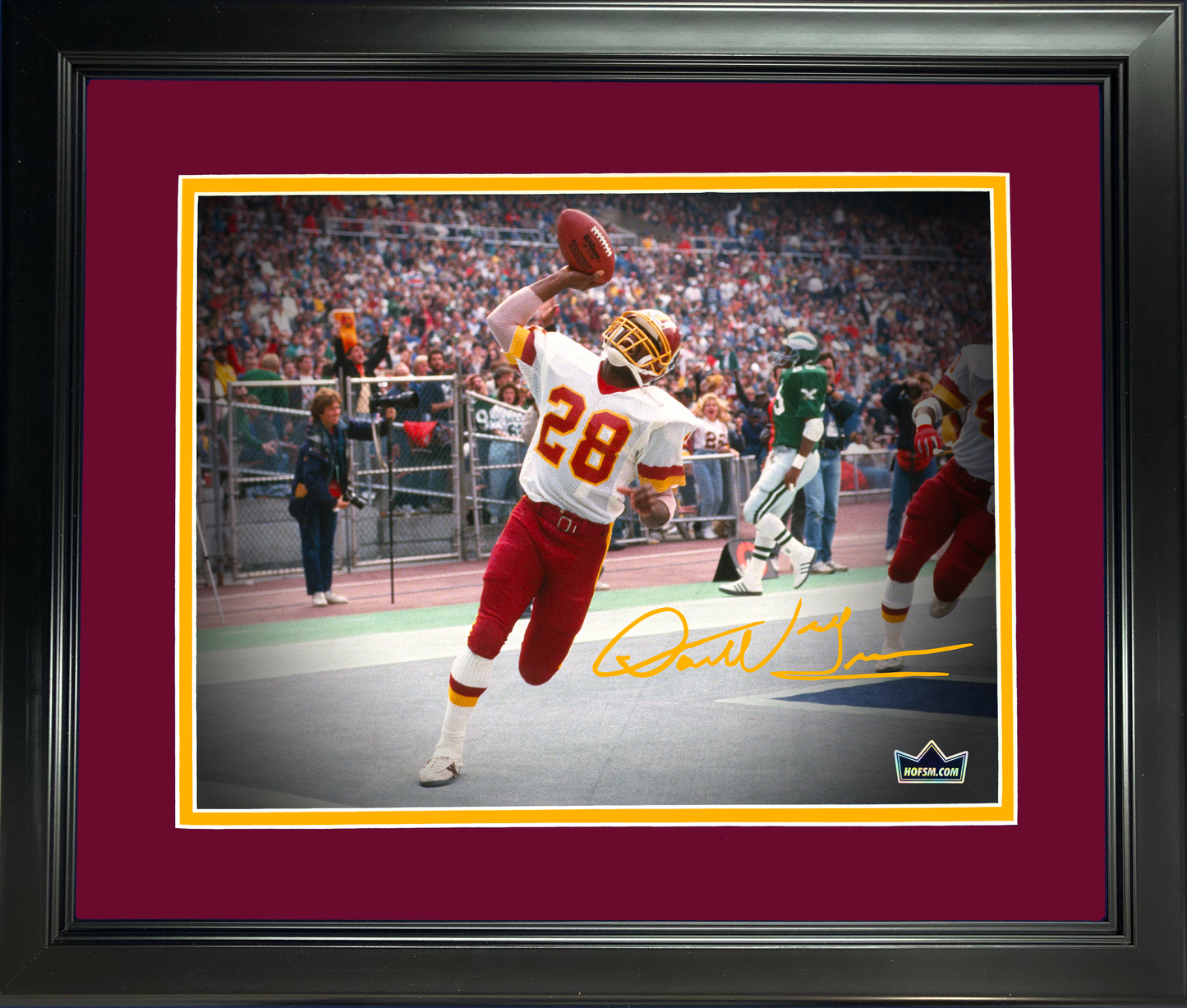 Framed Darrell Green Facsimile Laser Engraved Signature Auto Washington Commanders 11"x14" Football Photo HOFSM Holo