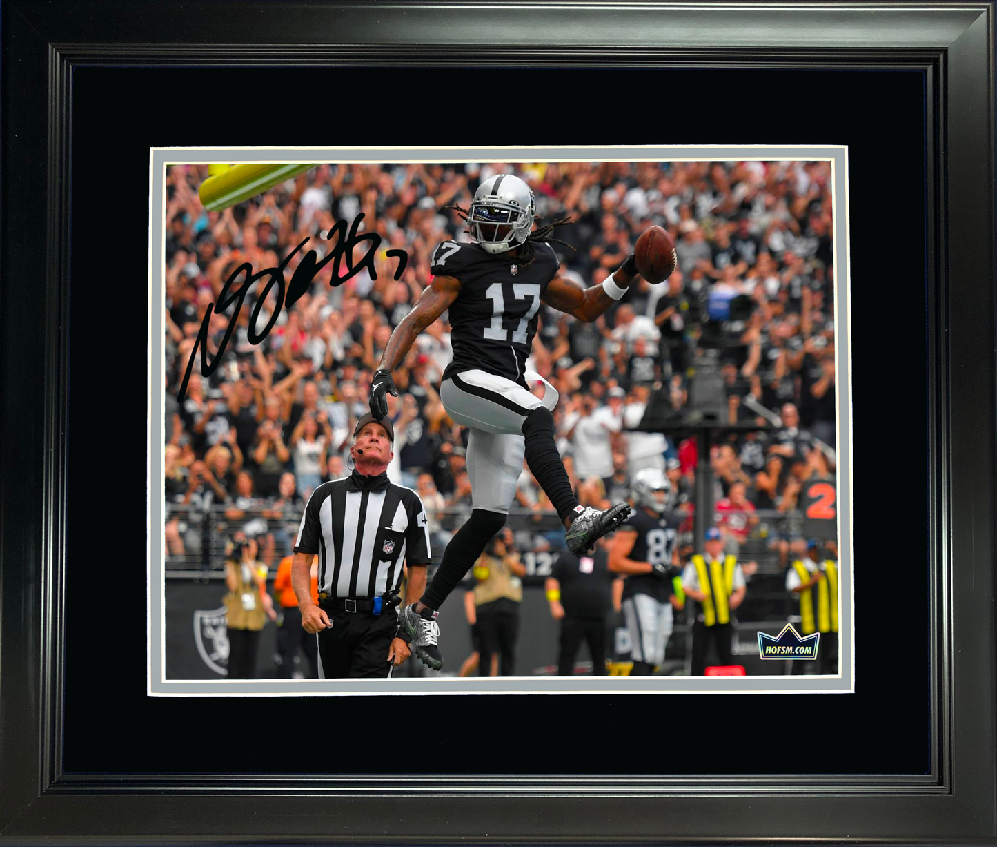 Framed Davante Adams Las Vegas Raiders Facsimile Laser Engraved Signature Auto 11"x14" Football Photo HOFSM Holo