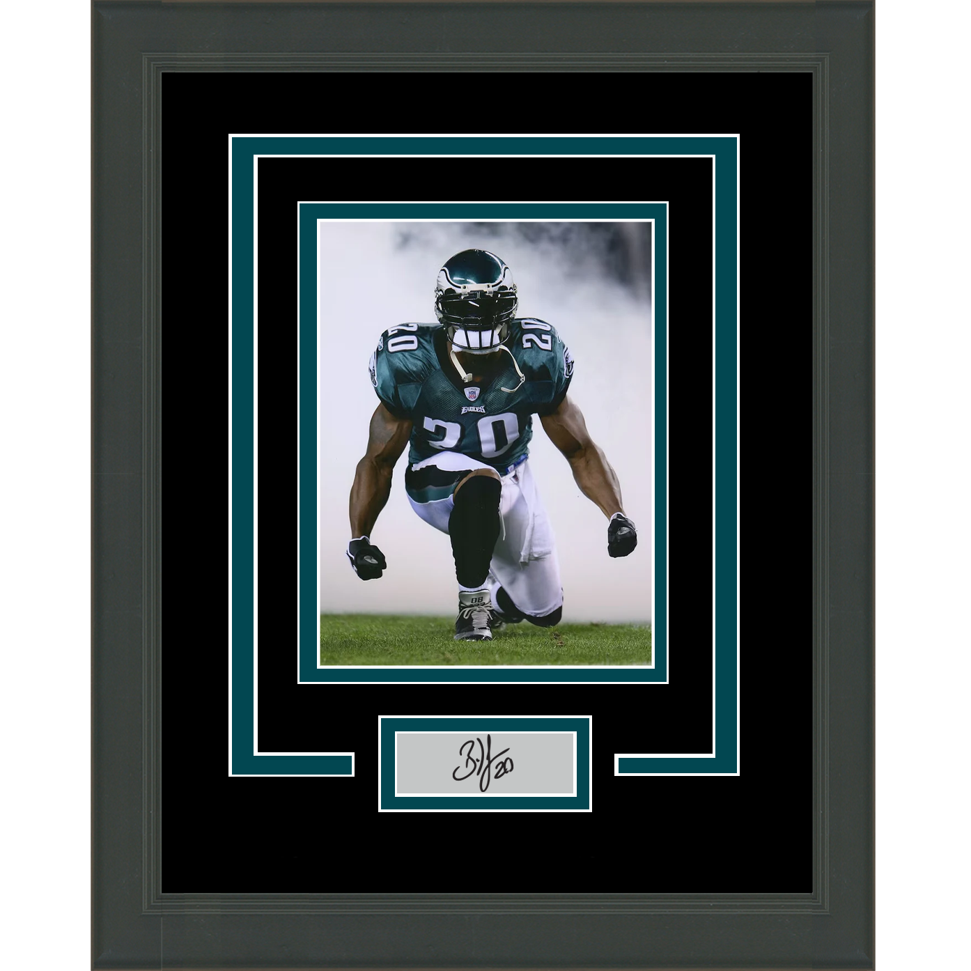 Framed Brian Dawkins Facsimile Laser Engraved Signature Auto Philadelphia Eagles 11x14 Football Photo