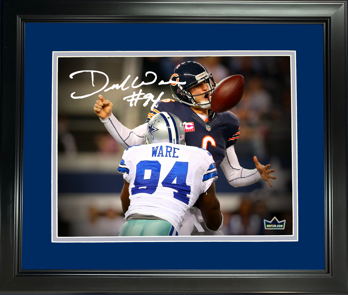 Framed DeMarcus Ware Dallas Cowboys Facsimile Laser Engraved Signature Auto 11"x14" Football Photo HOFSM Holo