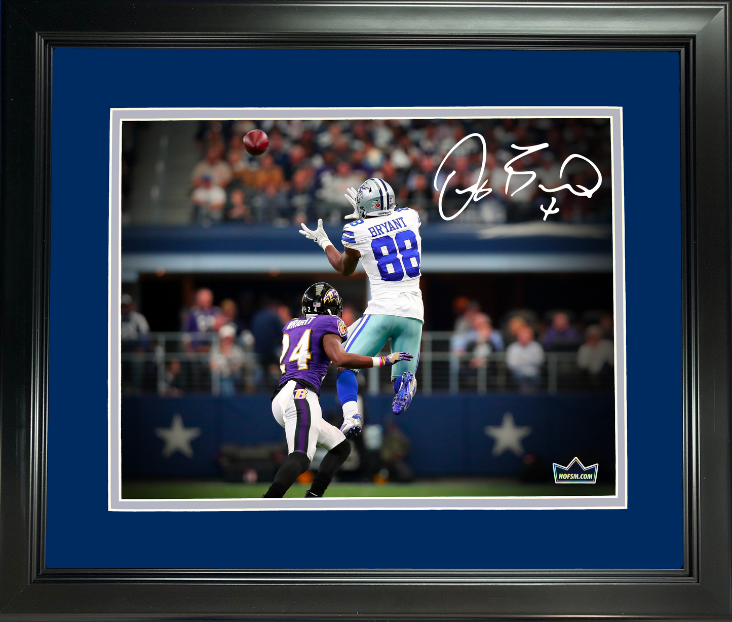 Framed Dez Bryant Dallas Cowboys Facsimile Laser Engraved Signature Auto 11"x14" Football Photo HOFSM Holo