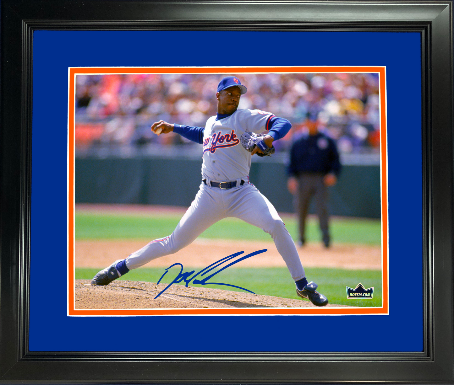 Framed Dwight Doc Gooden New York Mets Facsimile Laser Engraved Signature Auto 11"x14" Baseball Photo HOFSM Holo