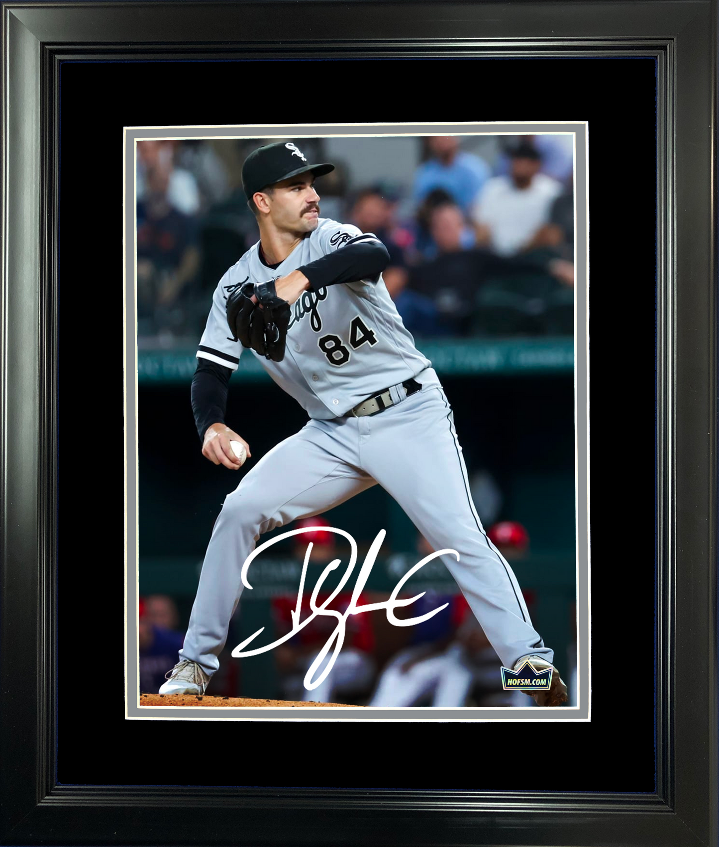 Framed Dylan Cease Facsimile Laser Engraved Signature Auto Chicago White Sox 11"x14" Baseball Photo HOFSM Holo