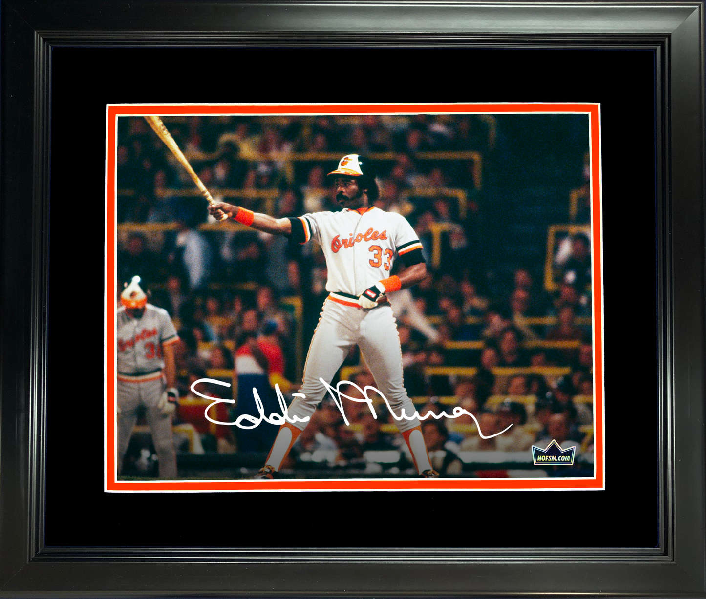 Framed Eddie Murray Facsimile Laser Engraved Signature Auto Baltimore Orioles 11"x14" Baseball Photo HOFSM Holo