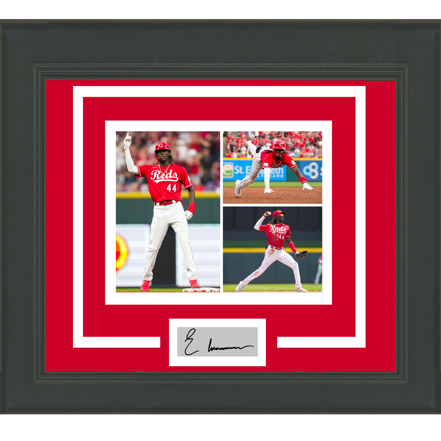 Framed Elly De La Cruz Facsimile Laser Engraved Signature Auto 11x14 Baseball Photo