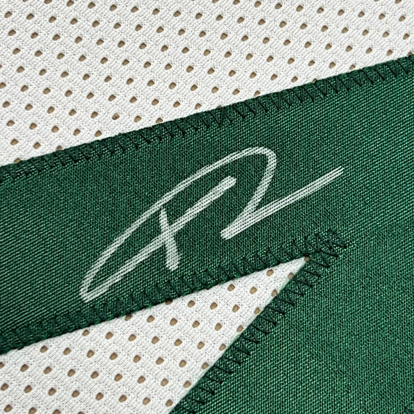Framed Autographed/Signed Giannis Antetokounmpo 35x39 Milwaukee White Basketball Jersey JSA COA