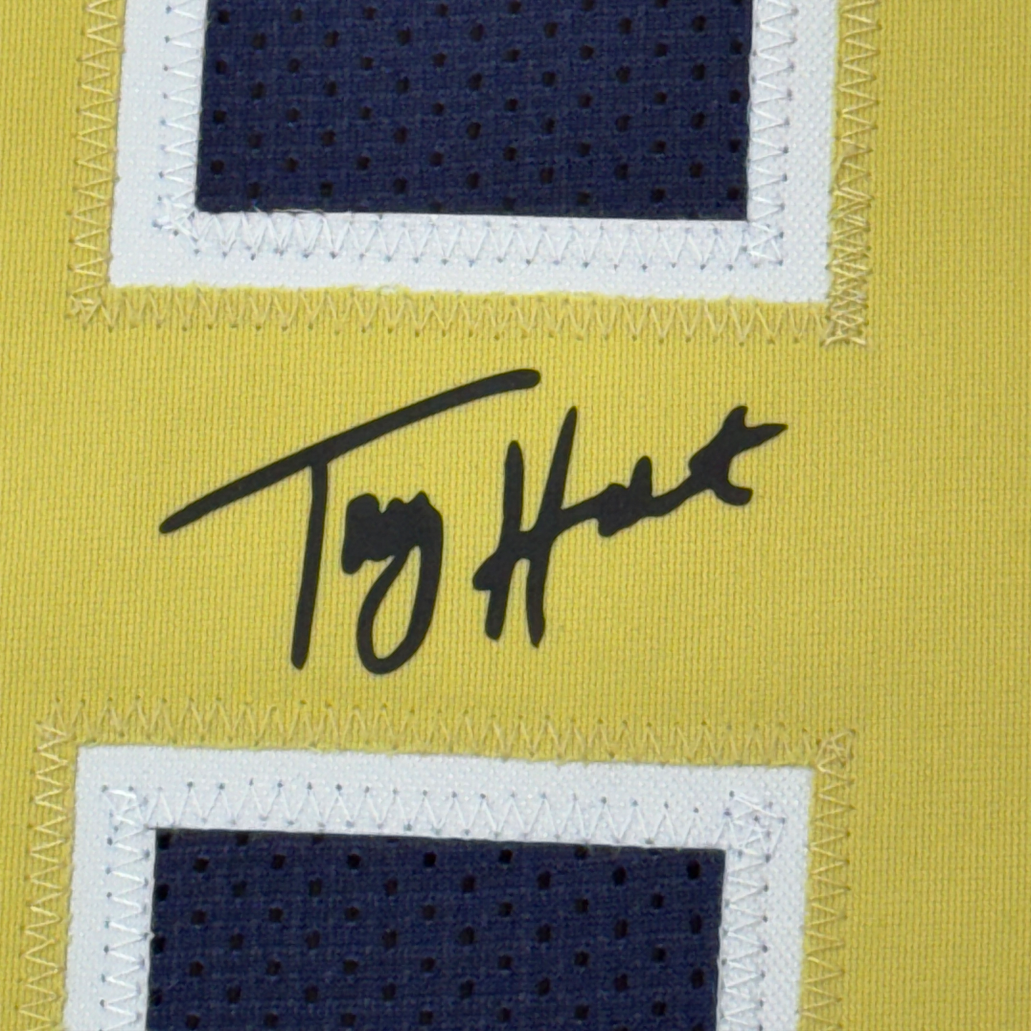 Framed Facsimile Autographed Torry Holt 35x39 St. Louis Navy Blue Reprint Laser Auto Football Jersey