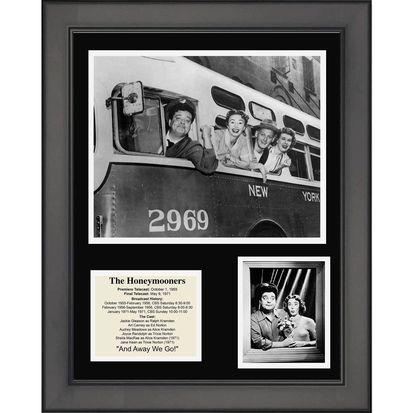 Framed The Honeymooners Movie 11"x14" Three Photo Collage