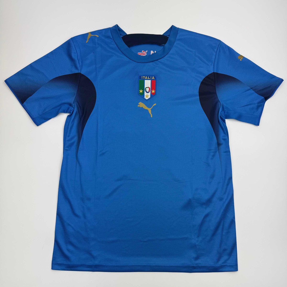 Autographed/Signed Andrea Pirlo Italy Blue Soccer Futbol Jersey Beckett BAS COA
