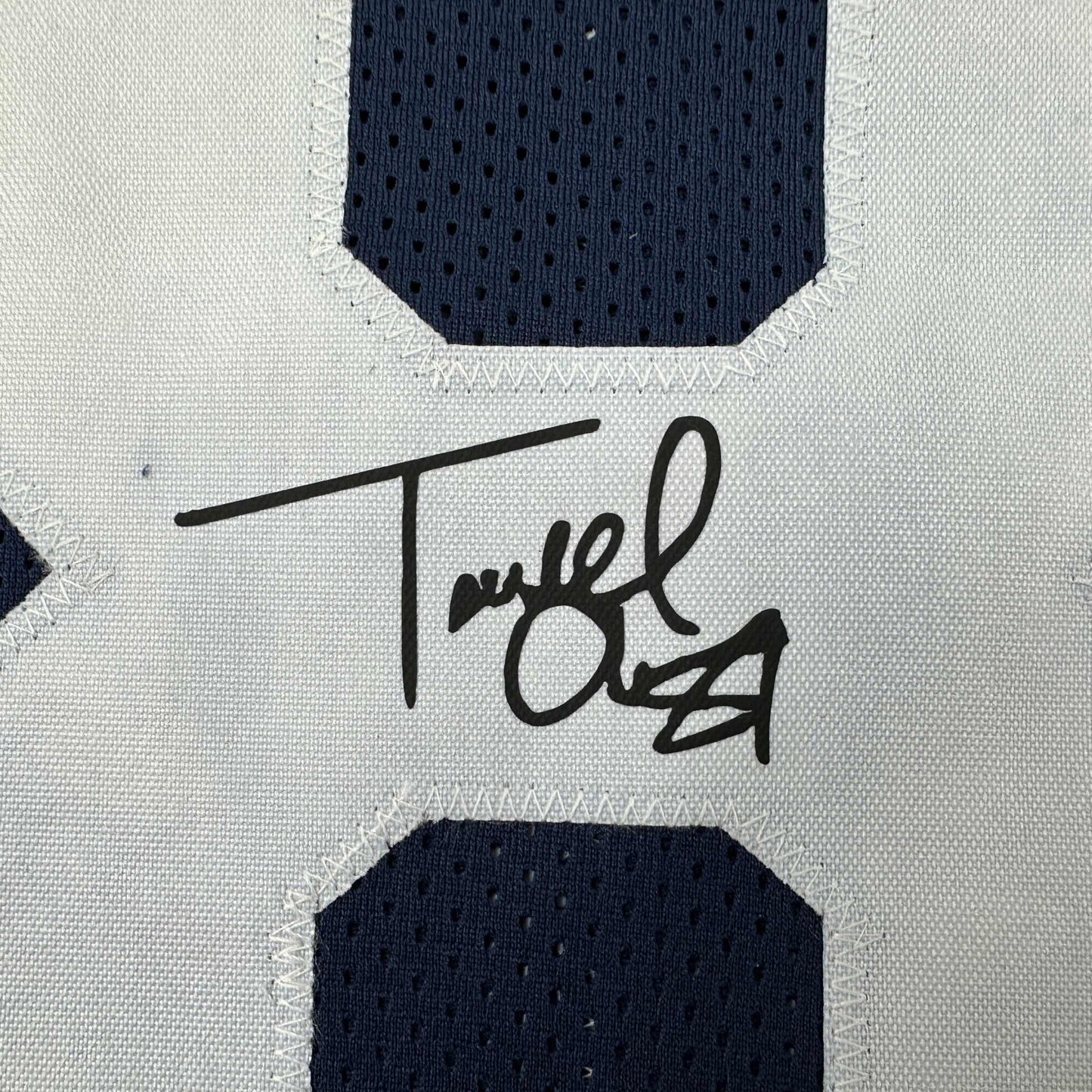 Framed Facsimile Autographed Terrell Owens 35x39 Dallas Thanksgiving Day Reprint Laser Auto Football Jersey