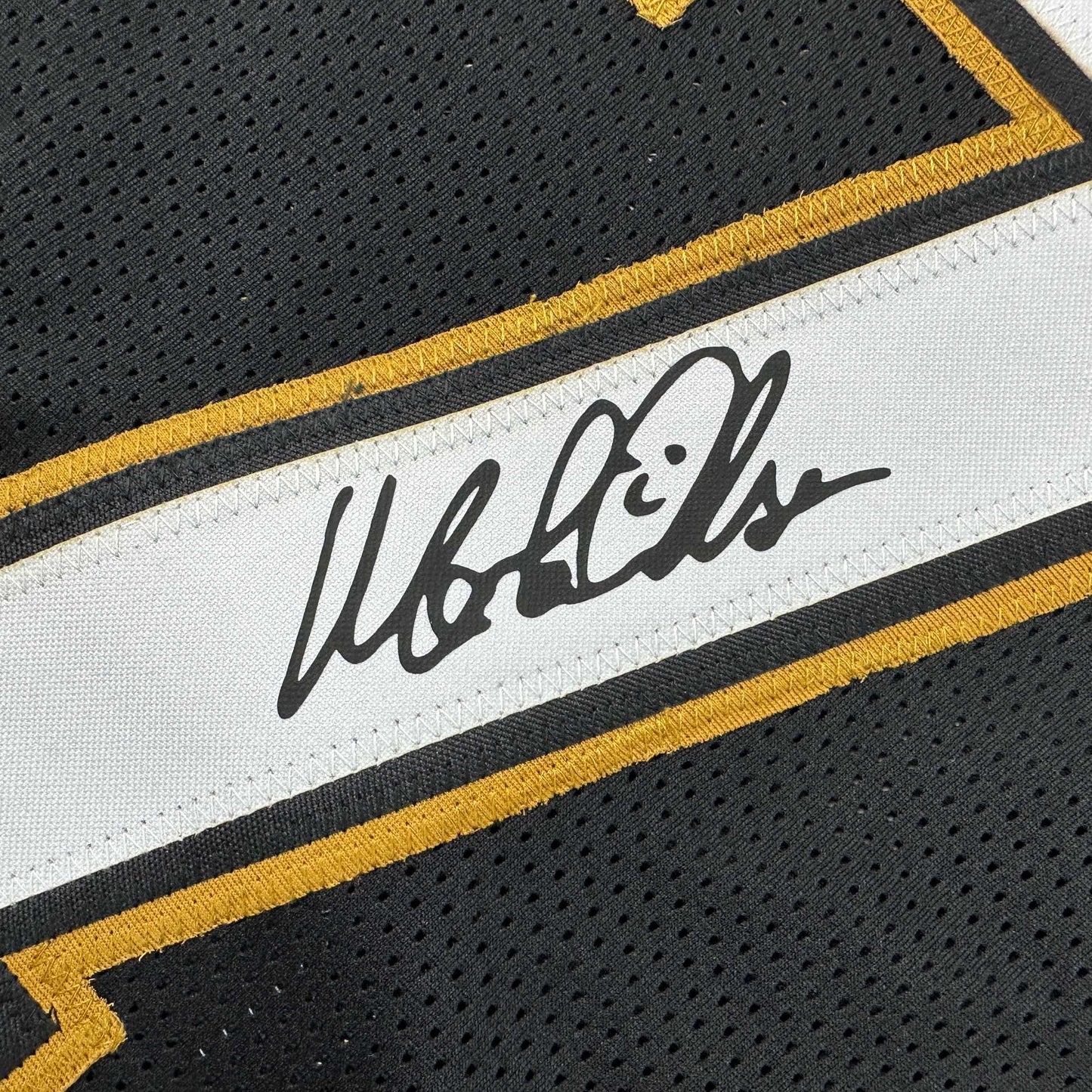 Framed Facsimile Autographed Morten Andersen 35x39 New Orleans Black Reprint Laser Auto Football Jersey