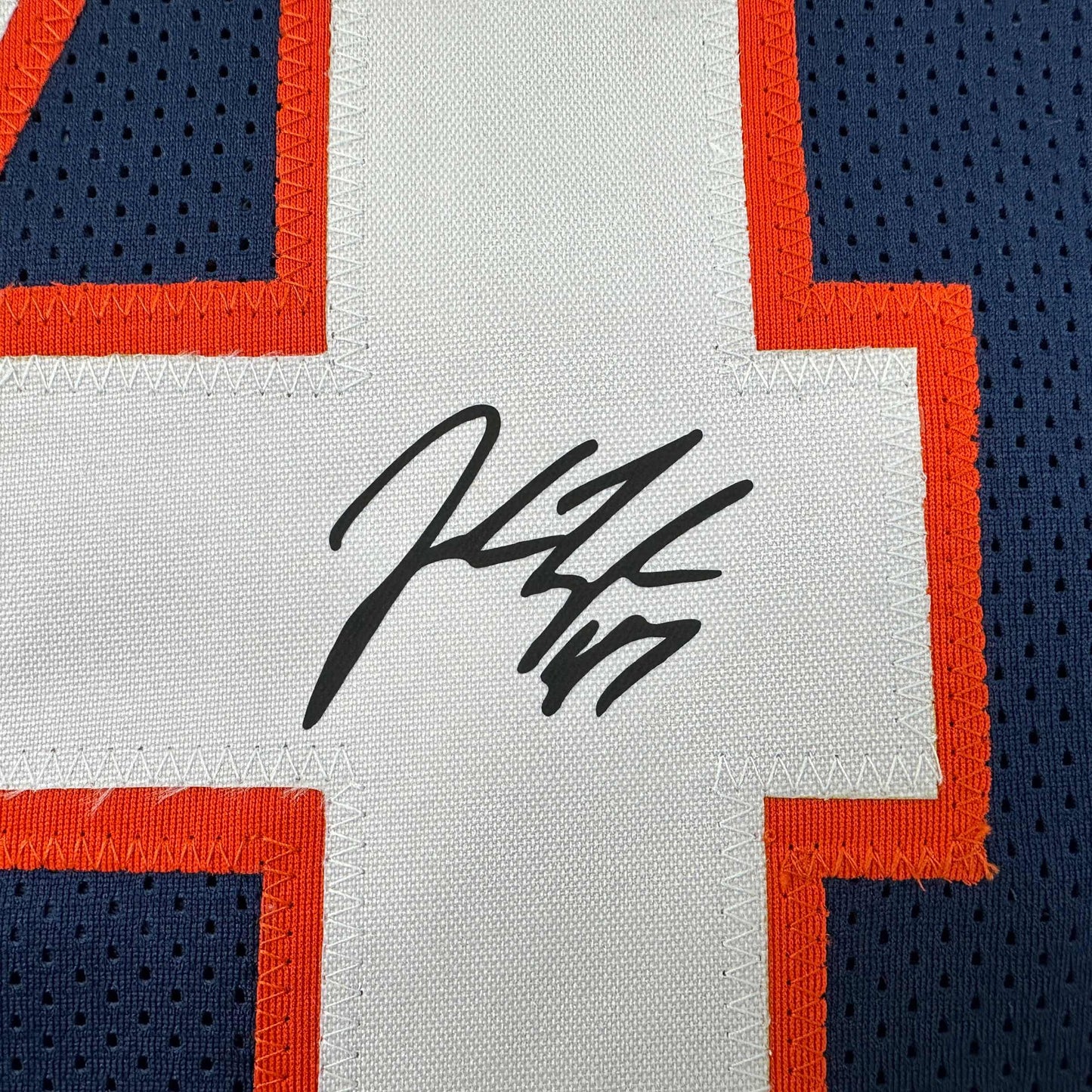 Framed Facsimile Autographed John Lynch 35x39 Denver Blue Reprint Laser Auto Football Jersey