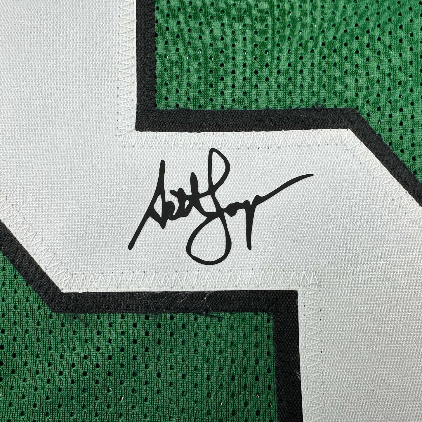 Framed Facsimile Autographed Seth Joyner 35x39 Philadelphia Kelly Green Reprint Laser Auto Football Jersey
