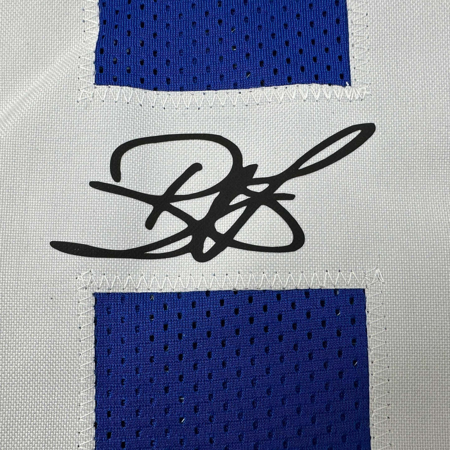 Framed Facsimile Autographed Reggie Wayne 35x39 Indianapolis Blue Reprint Laser Auto Football Jersey