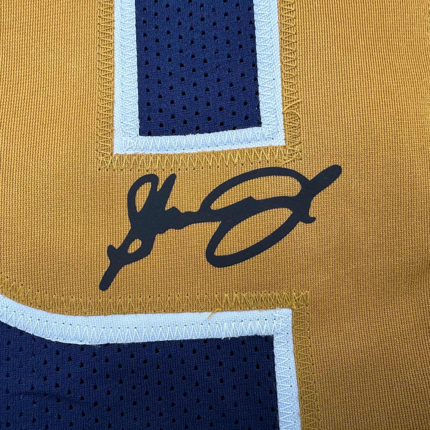 Framed Facsimile Autographed Steven Jackson 35x39 St. Louis Navy Blue Reprint Laser Auto Football Jersey