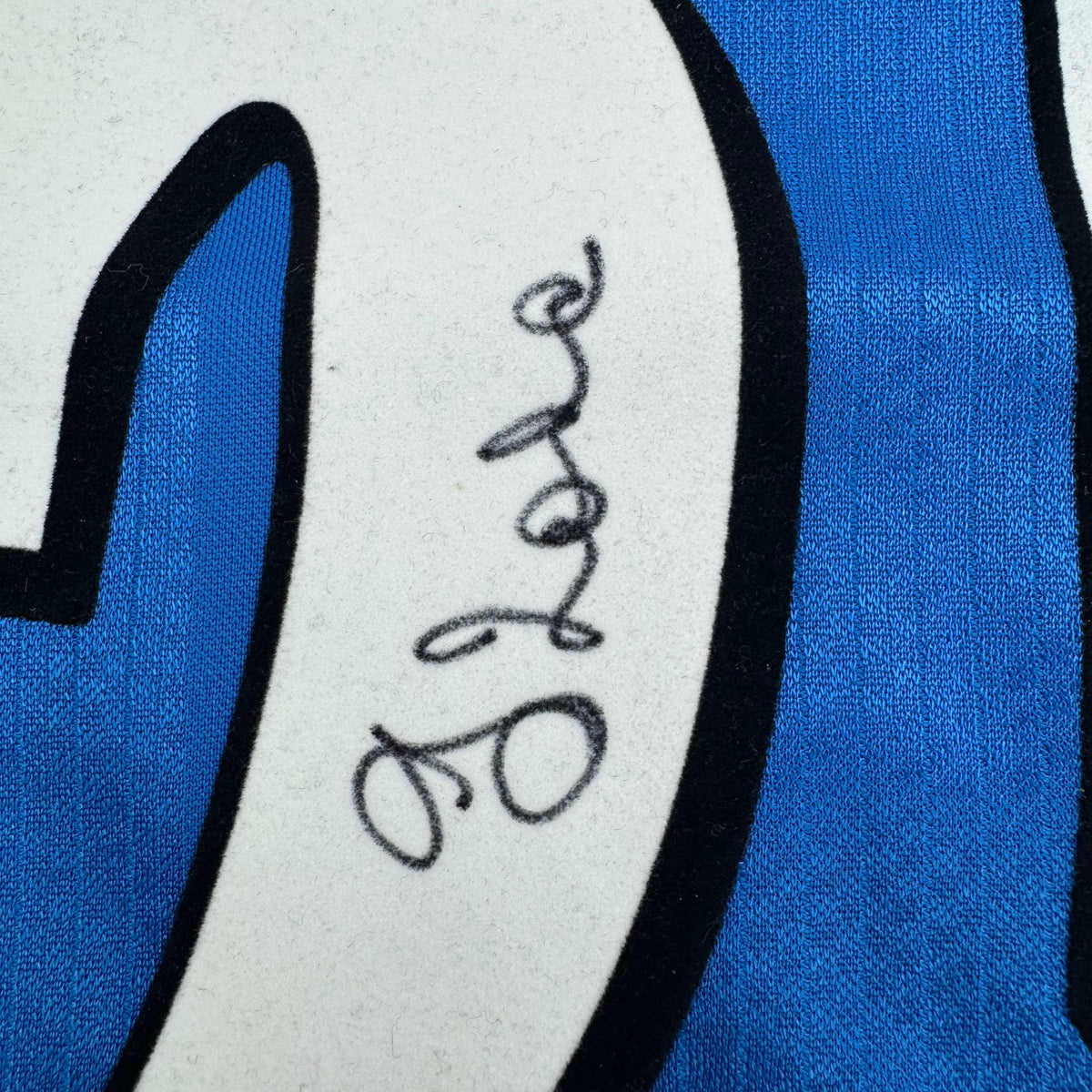 Framed Autographed/Signed Gianfranco Zola 35x39 Chelsea FC Blue Soccer Futbol Jersey Beckett BAS COA