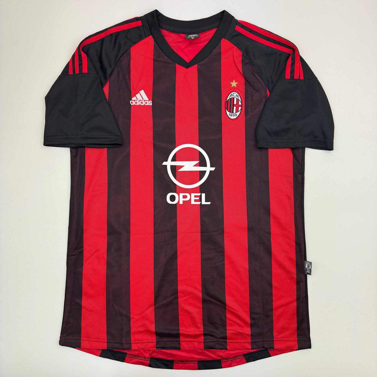 Autographed/Signed Andriy Shevchenko AC Milan Red/Black Soccer Futbol Jersey Beckett BAS COA