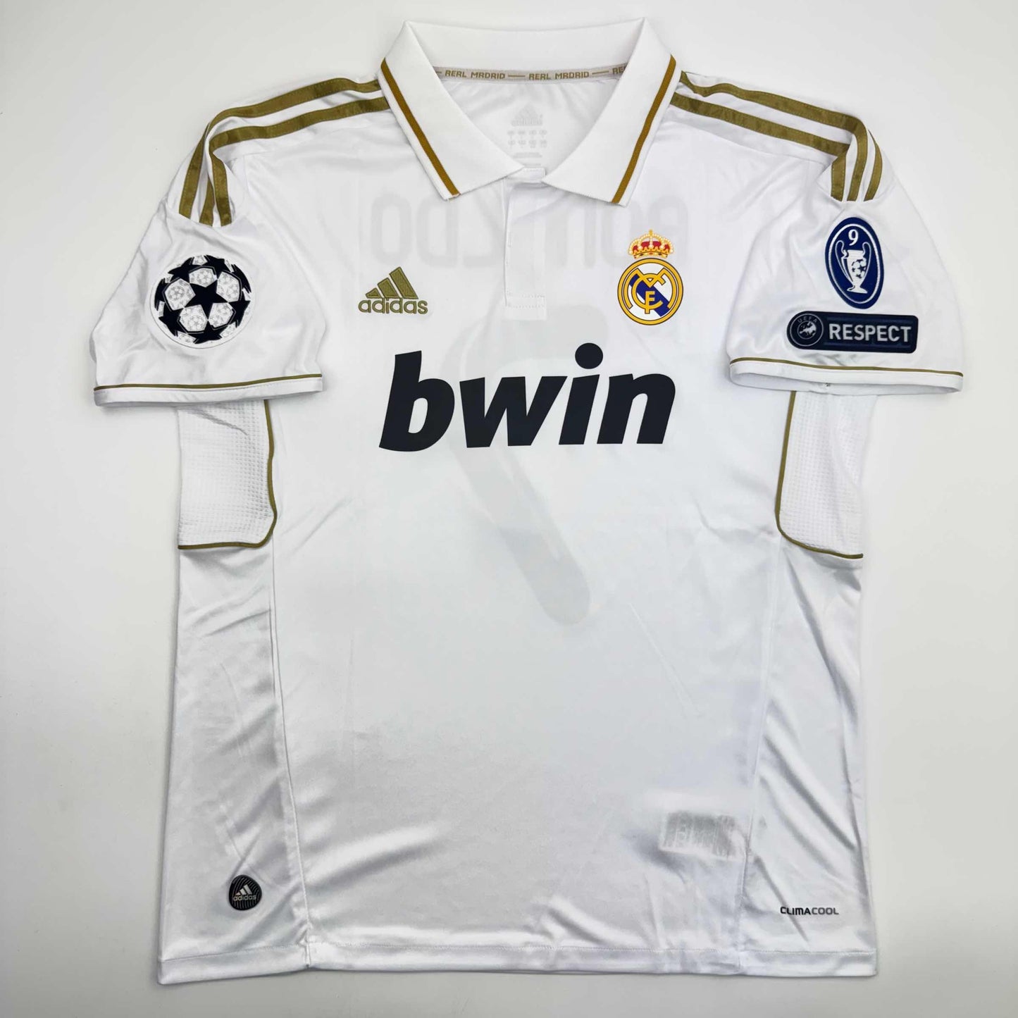 Autographed/Signed Cristiano Ronaldo Real Madrid White Soccer Jersey Beckett BAS COA