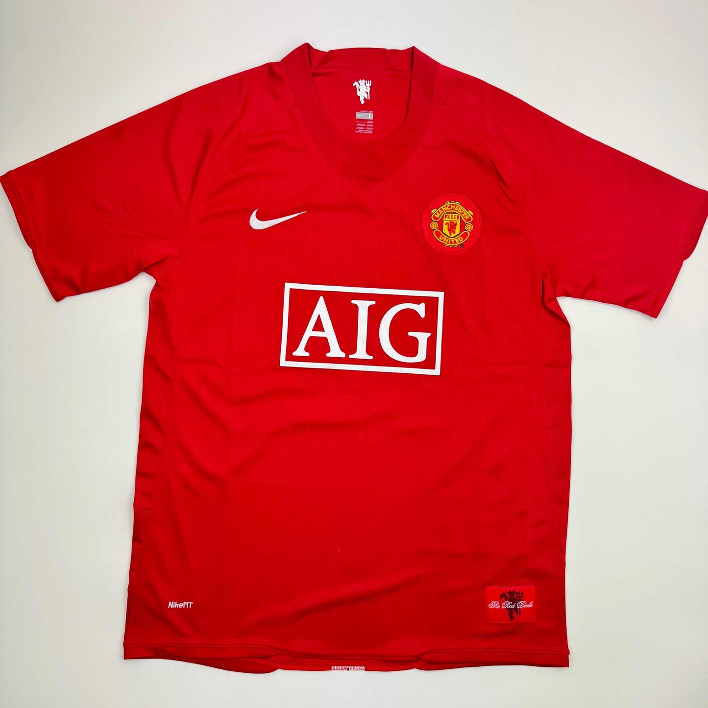 Autographed/Signed Carlos Tevez Manchester United Red Soccer Jersey Beckett BAS COA