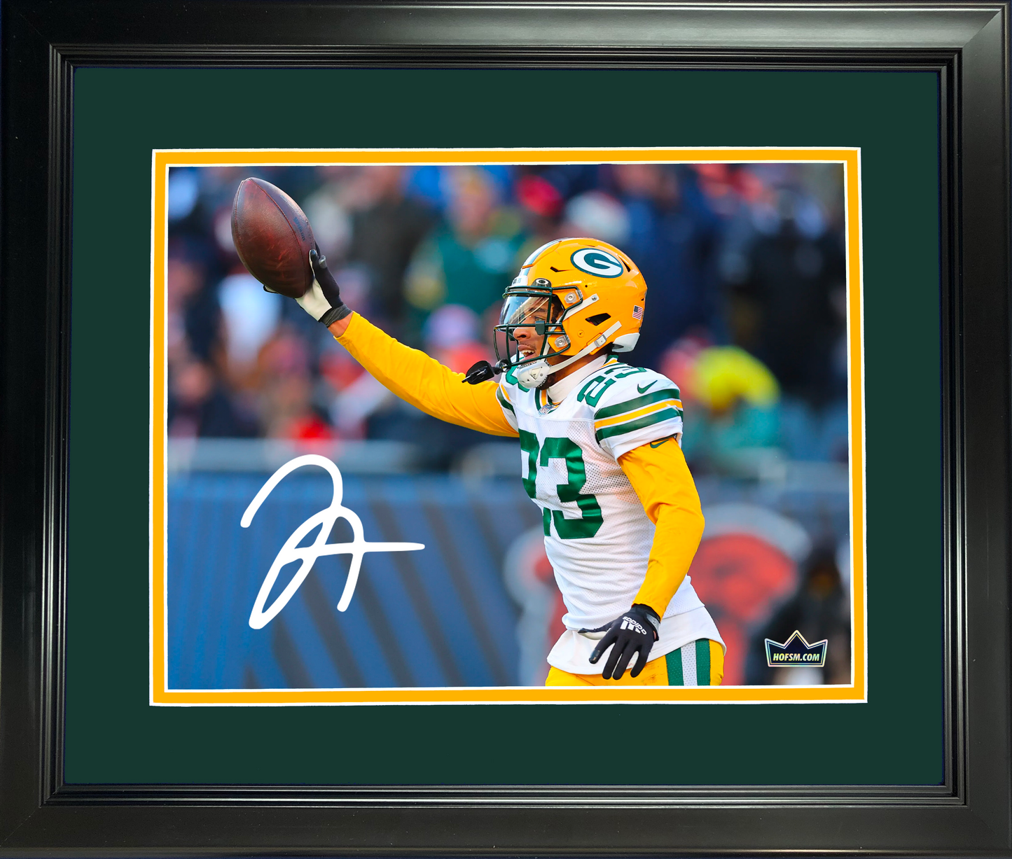 Framed Jaire Alexander Green Bay Packers Facsimile Laser Engraved Signature Auto 11"x14" Football Photo HOFSM Holo