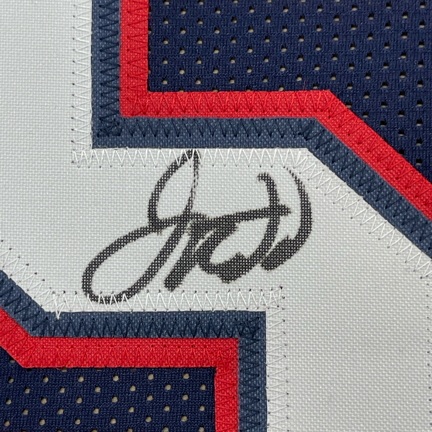 Framed Autographed/Signed Jason Kidd 35x39 New Jersey NJ Blue Basketball Jersey Beckett BAS COA