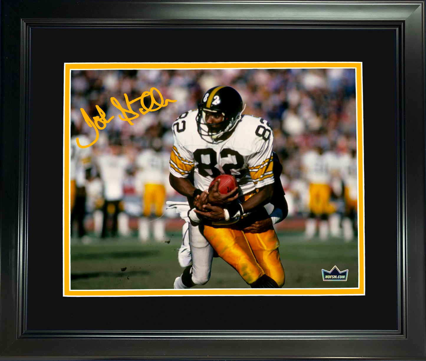 Framed John Stallworth Facsimile Laser Engraved Signature Auto Pittsburgh Steelers 11"x14" Football Photo HOFSM Holo