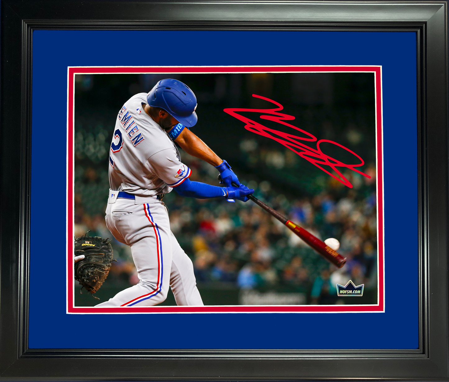 Framed Marcus Semien Texas Rangers Facsimile Laser Engraved Signature Auto 11"x14" Baseball Photo HOFSM Holo