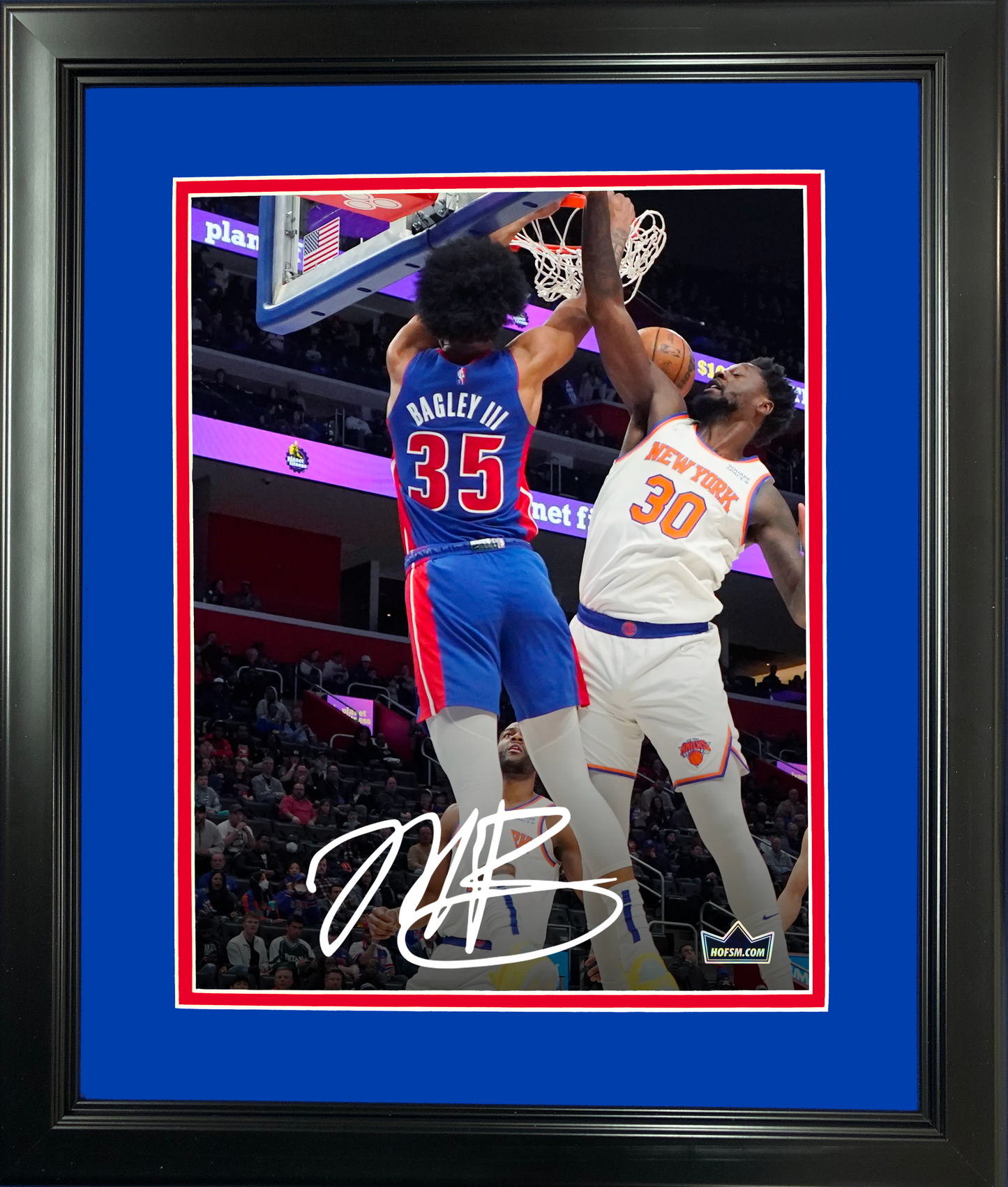 Framed Marvin Bagley III Detroit Pistons Facsimile Laser Engraved Signature Auto 11"x14" Basketball Photo HOFSM Holo
