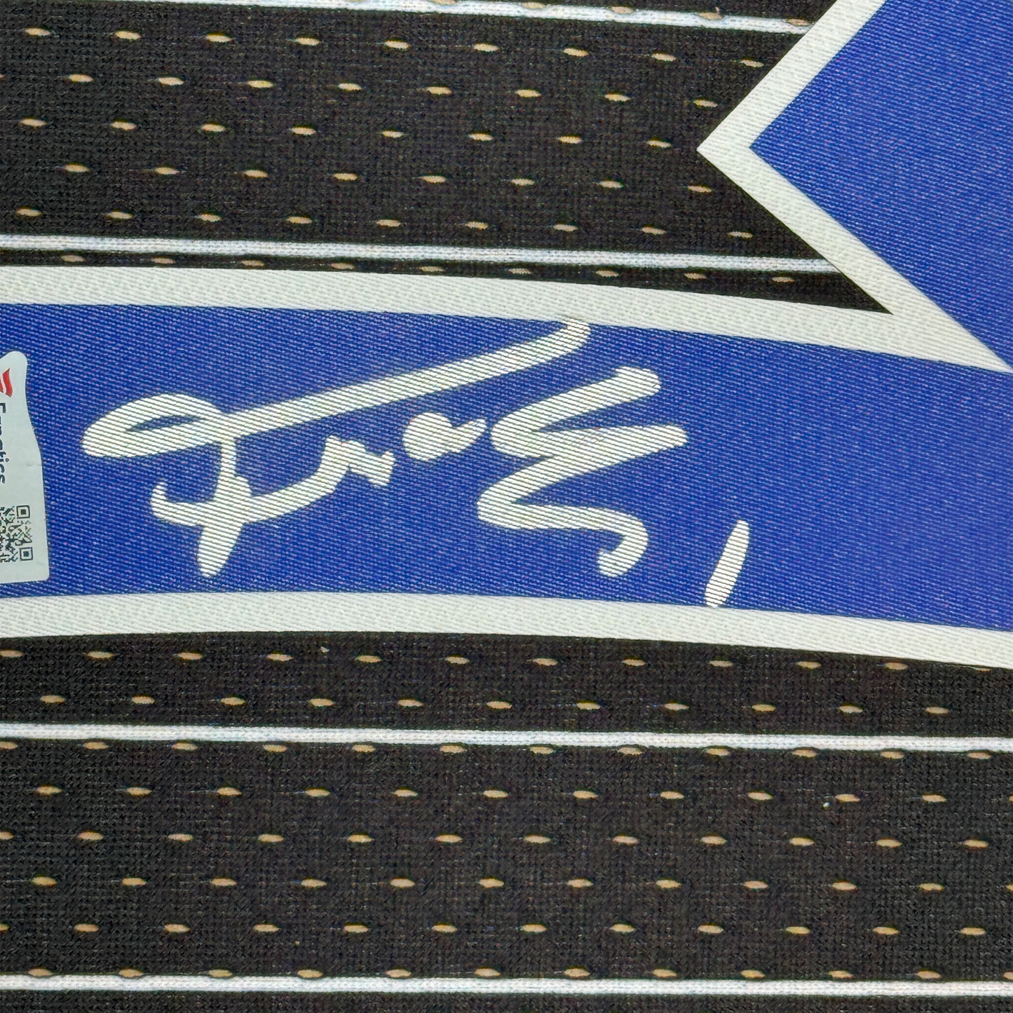 Framed Autographed/Signed Tracy McGrady 35x39 Orlando Magic Black Authentic Swingman Mitchell & Ness Basketball Jersey Fanatics COA