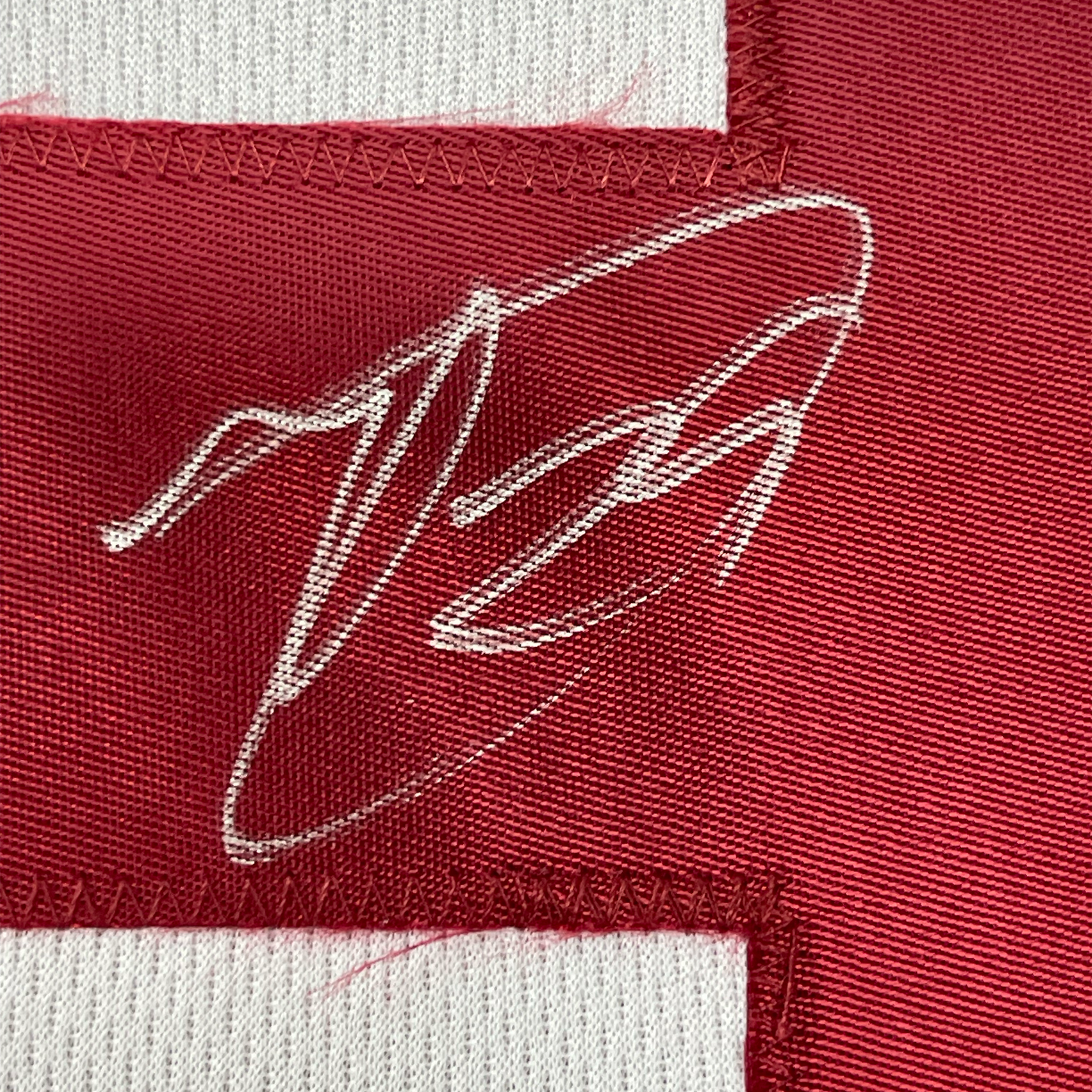 Framed Autographed/Signed Minkah Fitzpatrick 35x39 Alabama White College Football Jersey JSA COA