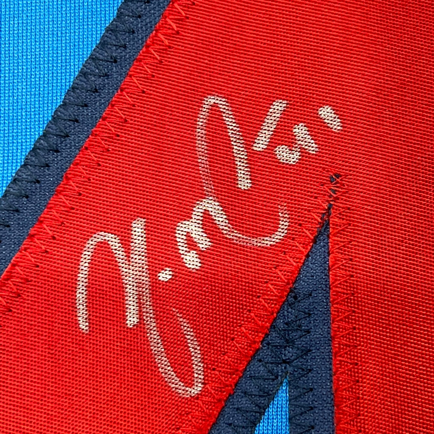 Framed Autographed/Signed Yadier Molina 35x39 St. Louis Blue Baseball Jersey Beckett BAS COA