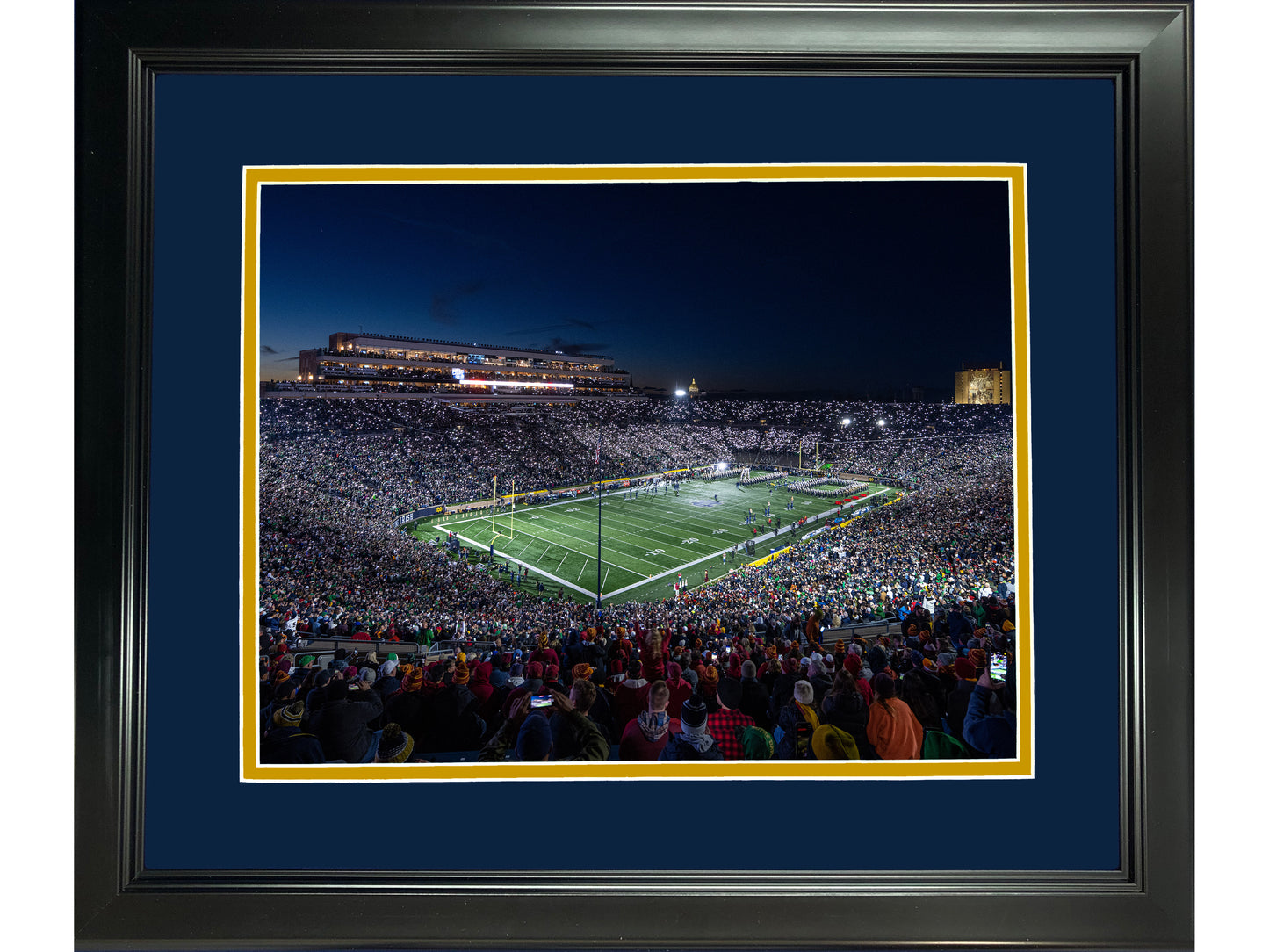 Framed Notre Dame Stadium Notre Dame Fighting Irish 11"x14" NCAA Football Photo Professionally Matted