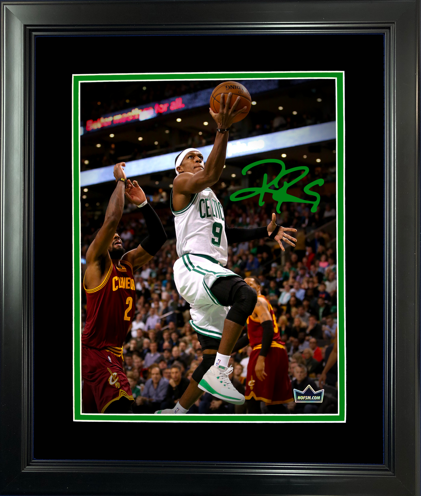 Framed Rajon Rondo Facsimile Laser Engraved Signature Auto 11"x14"Basketball Photo HOFSM Holo
