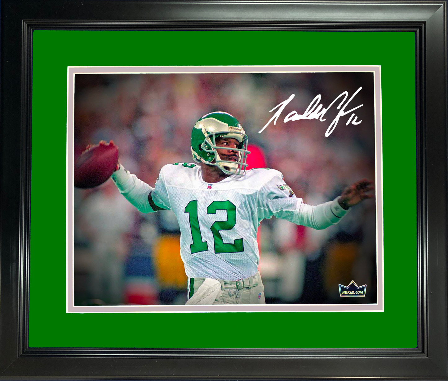 Framed Randall Cunningham Facsimile Laser Engraved Signature Auto Philadelphia Eagles 11"x14"Football Photo HOFSM Holo