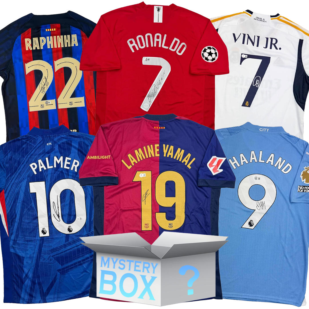 Random Autographed/Signed Soccer Jersey Mystery Box with PSA JSA or Beckett COA