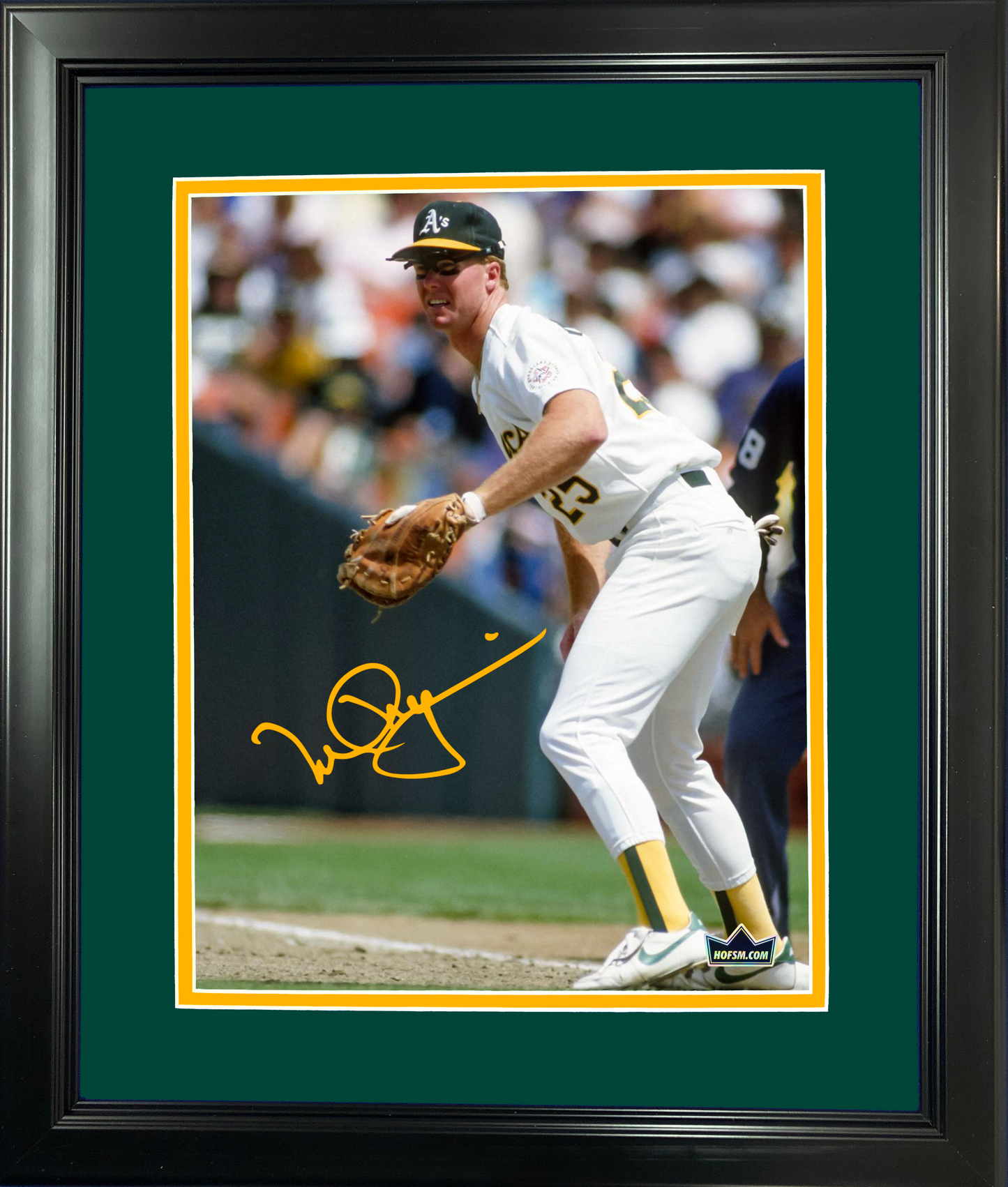 Framed Mark McGwire Oakland Athletics A's Facsimile Laser Engraved Signature Auto 11"x14" Baseball Photo HOFSM Holo