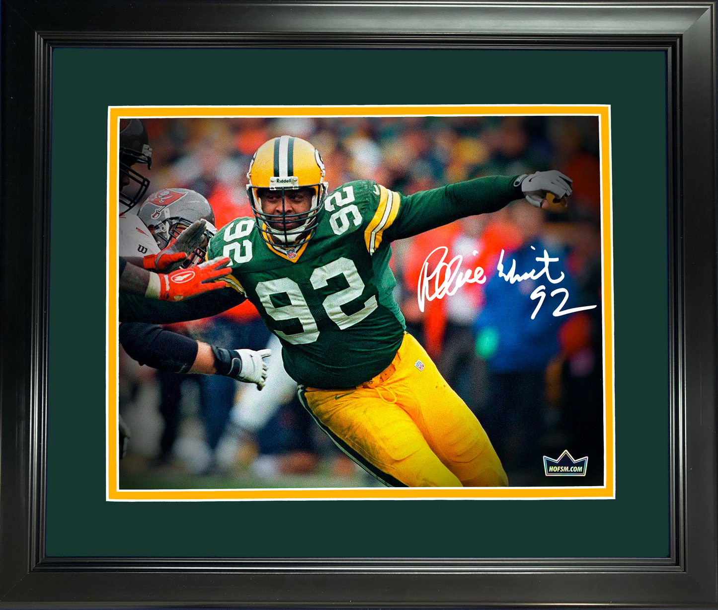 Framed Reggie White Green Bay Packers Facsimile Laser Engraved Signature Auto 11"x14"Football Photo HOFSM Holo