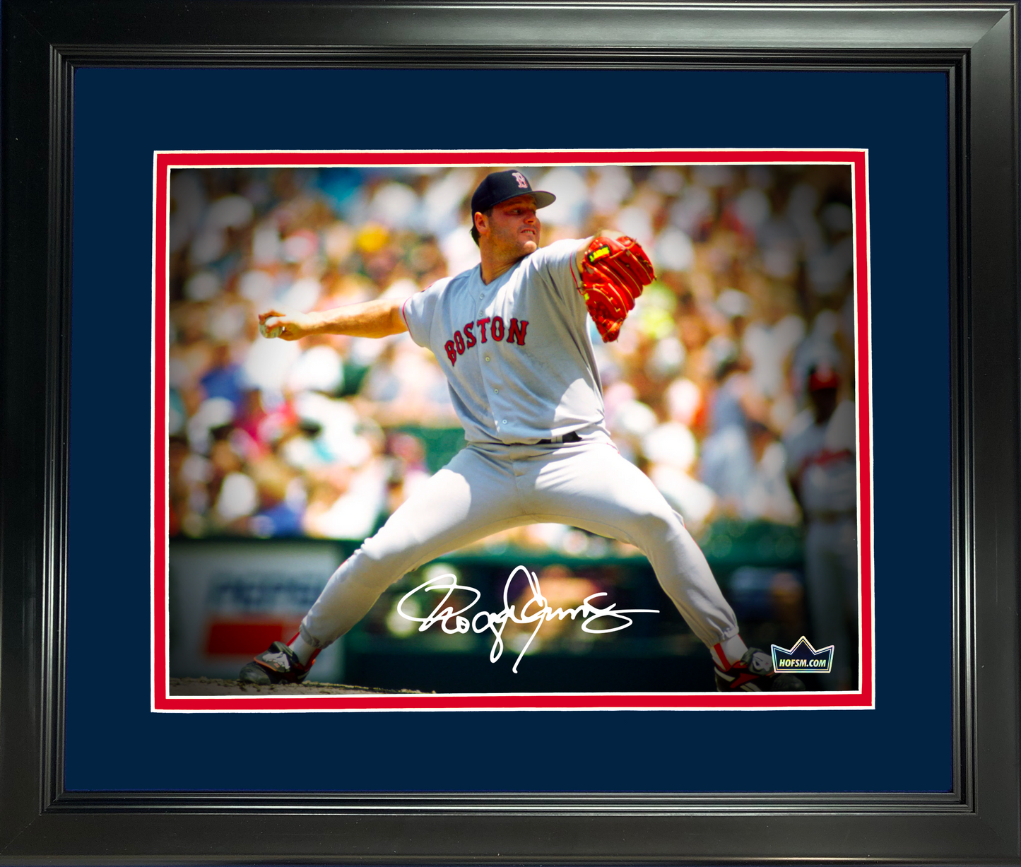 Framed Roger Clemens Boston Red Sox Facsimile Laser Engraved Signature Auto 11"x14"Baseball Photo HOFSM Holo