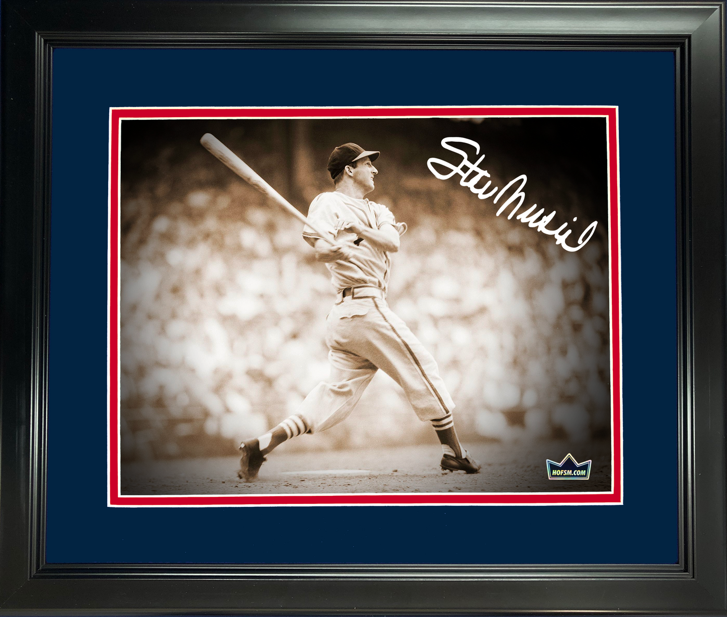 Framed Stan Musial St. Louis Cardinals Facsimile Laser Engraved Signature Auto 11"x14"Baseball Photo HOFSM Holo