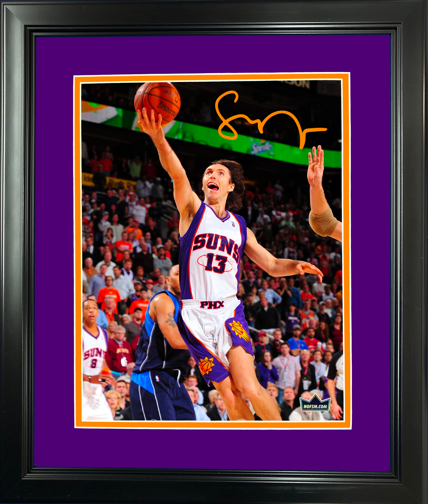 Framed Steve Nash Phoenix Suns Facsimile Laser Engraved Signature Auto 11"x14"Basketball Photo HOFSM Holo