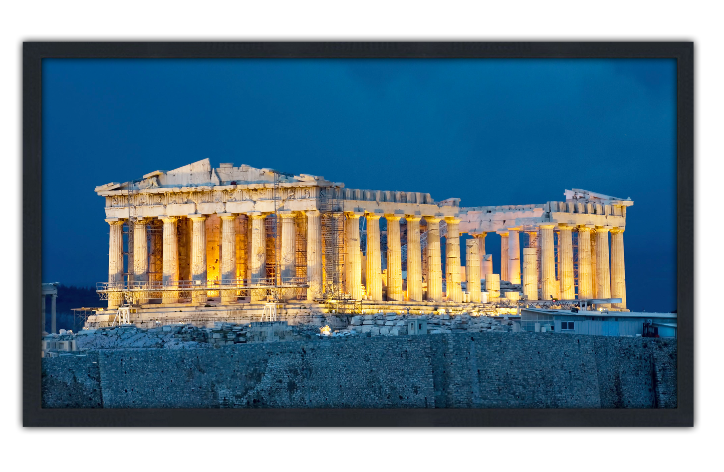 Professionally Framed The Acropolis Athens Greece High-Resolution Panoramic Photo 12x22 Wall Art