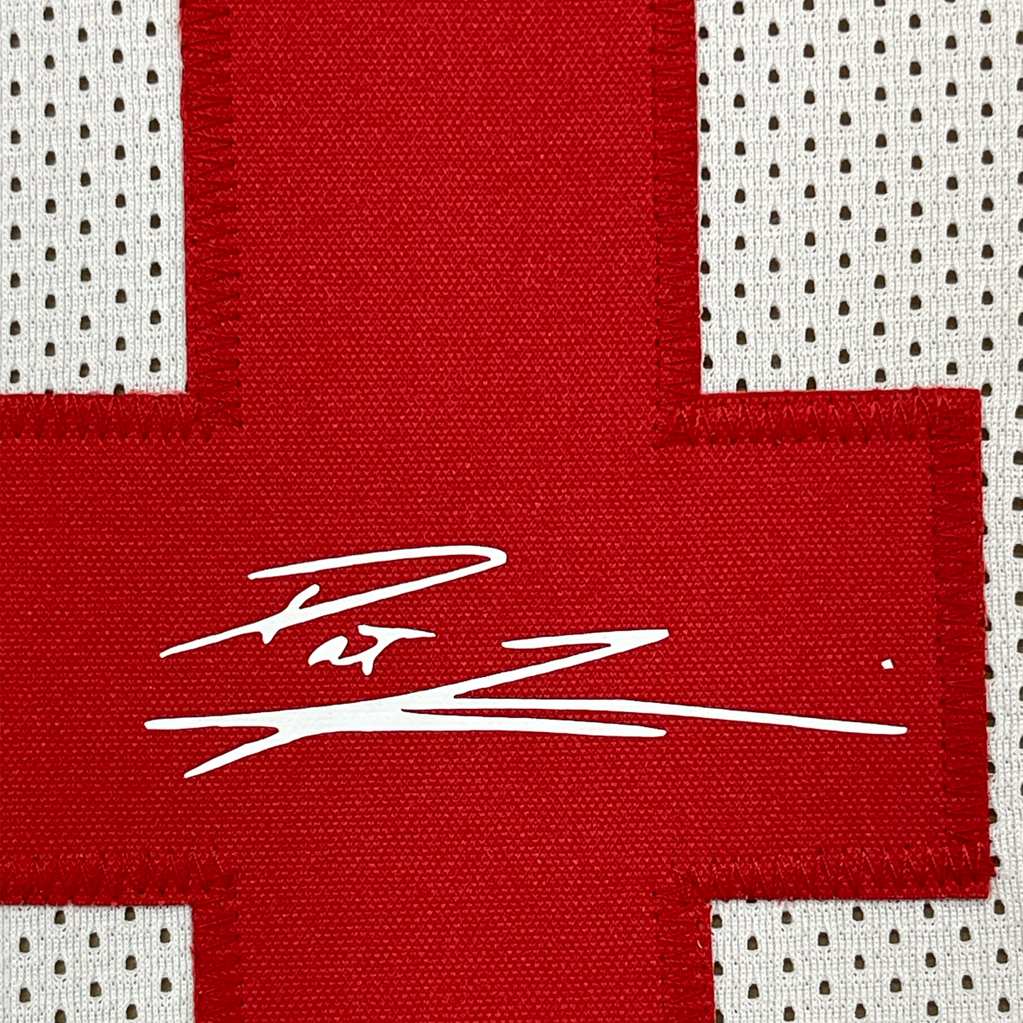Framed Facsimile Autographed Pat Tillman 35x39 Arizona White Reprint Laser Auto Football Jersey