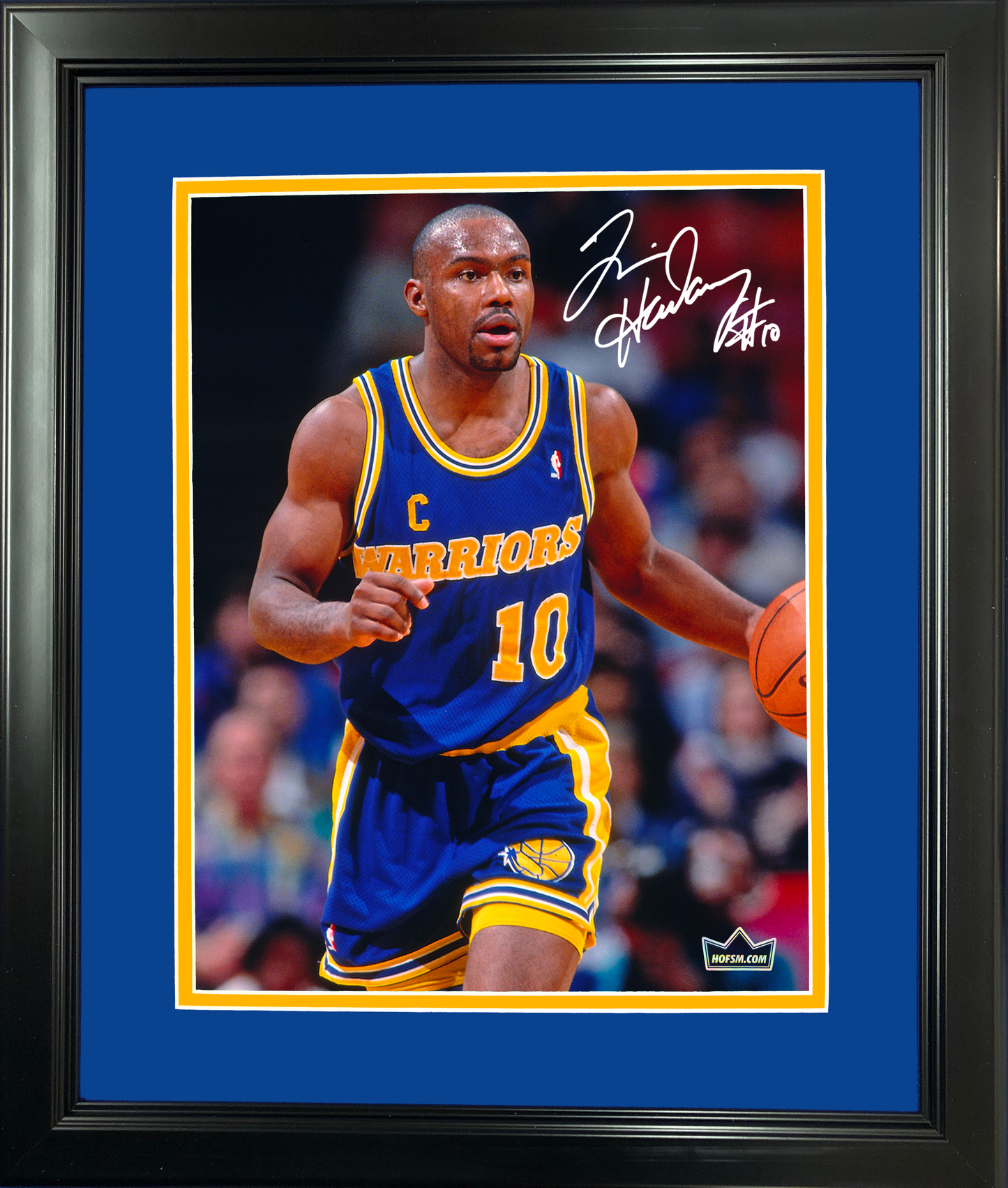 Framed Tim Hardaway Facsimile Laser Engraved Signature Auto 11"x14" Basketball Photo HOFSM Holo