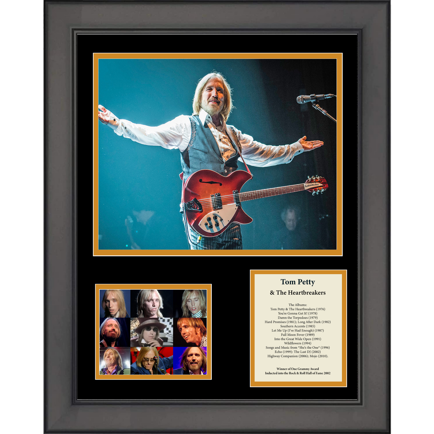 Framed Tom Petty & The Heartbreakers 11"x14" Music Three Photo Collage